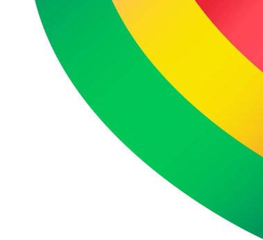 Bolivia flag wave isolated on png or transparent background