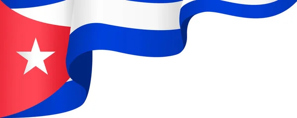 Волна Флага Кубы Изолирована Png Прозрачном Фоне — стоковый вектор