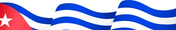 Cuba Bandeira Onda Isolada Png Fundo Transparente —  Vetores de Stock