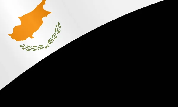 Cipro Sventola Bandiera Isolata Sfondo Png Trasparente — Vettoriale Stock
