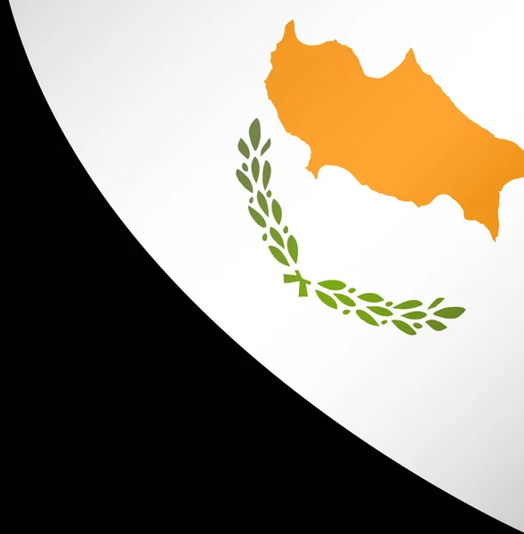 Cyprus Vlaggengolf Geïsoleerd Png Transparante Achtergrond — Stockvector