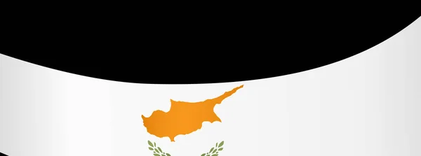 Волна Флага Кипра Изолирована Png Прозрачном Фоне — стоковый вектор
