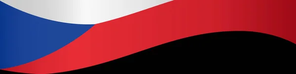 Drapeau République Tchèque Isolé Sur Fond Png Transparent — Image vectorielle
