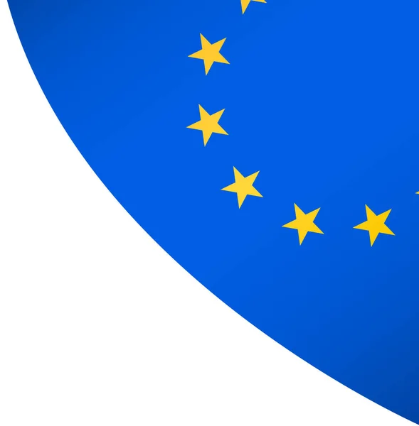 Europeiska Unionen Flagga Våg Isolerad Png Eller Transparent Bakgrund — Stock vektor