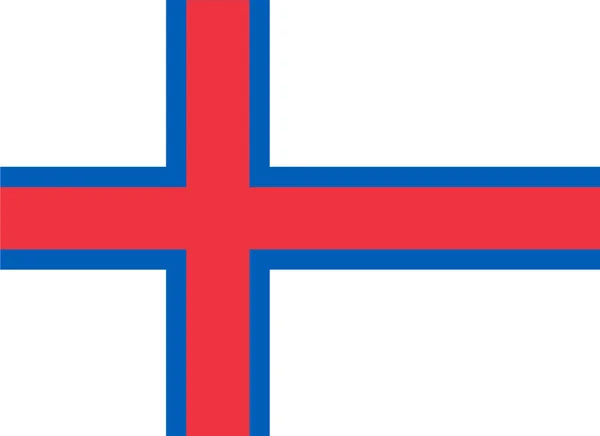 Onda Bandeira Das Ilhas Faroé Isolada Png Fundo Transparente — Vetor de Stock