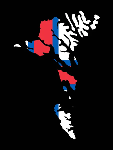 Bandeira Das Ilhas Faroé Mapa Sobre Fundo Transparente —  Vetores de Stock
