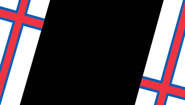 在Png或透明背景上孤立的法罗群岛国旗波 — 图库矢量图片