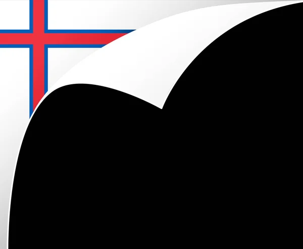 Флагманская Волна Фарерских Островов Изолирована Png Прозрачном Фоне — стоковый вектор