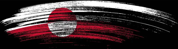 Σημαία Γροιλανδίας Βαφή Πινέλου Που Απομονώνεται Φόντο Png — Διανυσματικό Αρχείο