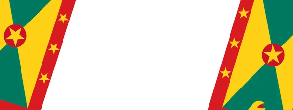 Хвиля Прапора Гренади Ізольована Пінгу Або Прозорому Фоні — стоковий вектор