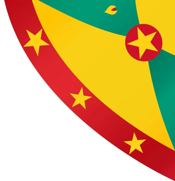 Grenada Fala Flagi Izolowane Png Lub Przezroczyste Tło — Wektor stockowy
