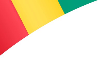 Gine bayrağı dalgası png veya şeffaf arkaplanda izole edildi