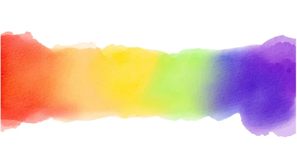 Regenboog Vlag Aquarel Achtergrond Lgbt Trotse Maand Textuur Concept Vector — Stockvector