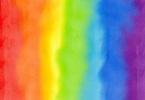 Rainbow Flag Watercolor Background Lgbt Orgulho Mês Textura Conceito Vetor —  Vetores de Stock