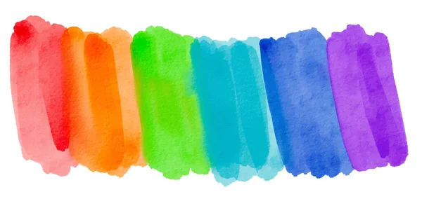 Bandera Arco Iris Acuarela Fondo Lgbt Orgullo Concepto Textura Mes — Vector de stock