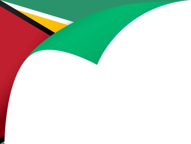 Guyana bayrak dalgası png veya şeffaf arkaplanda izole edildi