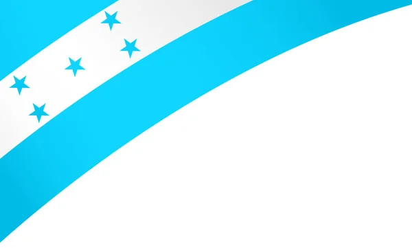 Onda Bandiera Honduras Isolata Sfondo Png Trasparente — Vettoriale Stock