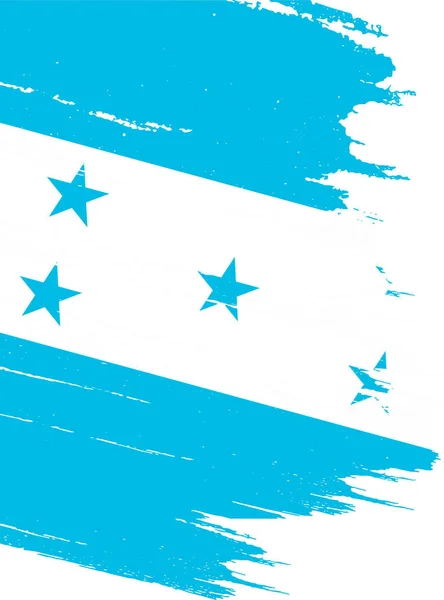 Bandeira Honduras Com Tinta Escova Texturizada Isolada Png Fundo Transparente —  Vetores de Stock