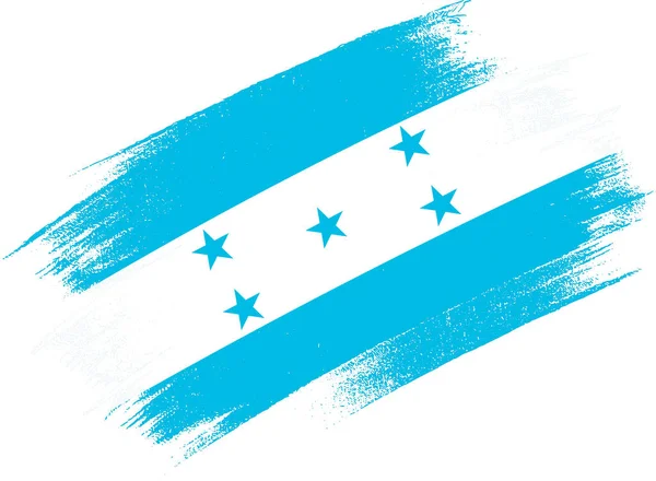 Флаг Гондураса Текстурой Кисти Изолирован Png Прозрачном Фоне — стоковый вектор