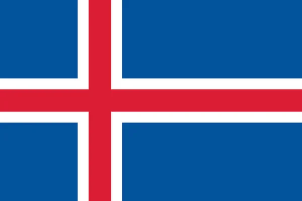 Волна Флага Исландии Изолирована Png Прозрачном Фоне — стоковый вектор
