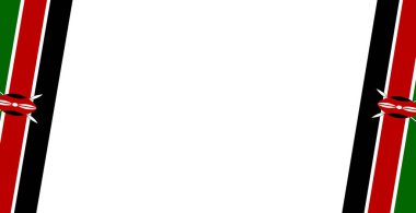 Kenya bayrak dalgası png veya şeffaf arkaplanda izole edildi