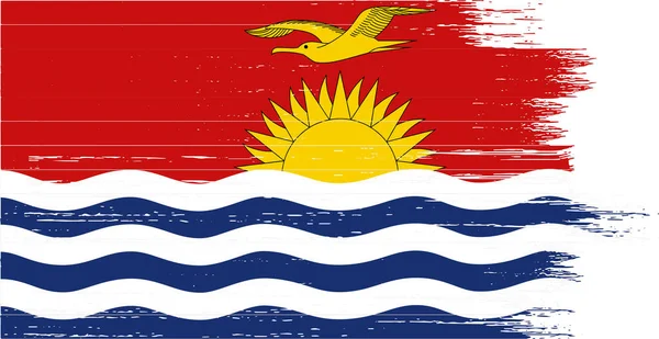 Kiribati Vlag Hartvorm Geïsoleerd Transparante Achtergrond — Stockvector