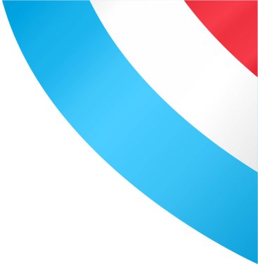 Lüksemburg bayrak dalgası png veya şeffaf arkaplan vektör illüstrasyonunda izole edildi.