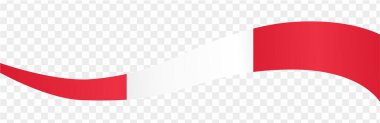 Peru bayrak dalgası png veya şeffaf arkaplan vektörü resimlemesinde izole edildi.