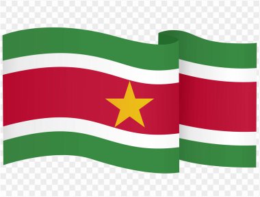 Png ya da şeffaf arkaplan vektör illüstrasyonunda izole edilmiş bayrak dalgasını somutlaştır.