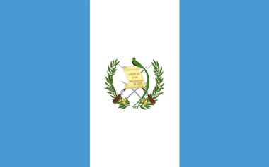 Guatemala bayrak yetkilisi png veya şeffaf arkaplan vektör resimlemesi üzerinde izole.  