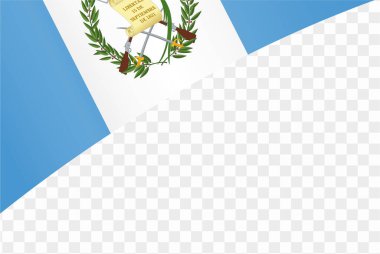 Guatemala bayrak dalgası png veya şeffaf arkaplan vektör resimlemesi üzerinde izole.