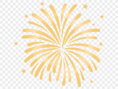 Tebeşir rengi havai fişek patlaması tarzı el çizimi. Yeni yıl kutlamaları ve şenlikli tasarımlar için mükemmel. vektör