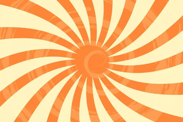 Retro Background Sun Rays Spiral Center Candy Pattern Background Vector — Stock Vector