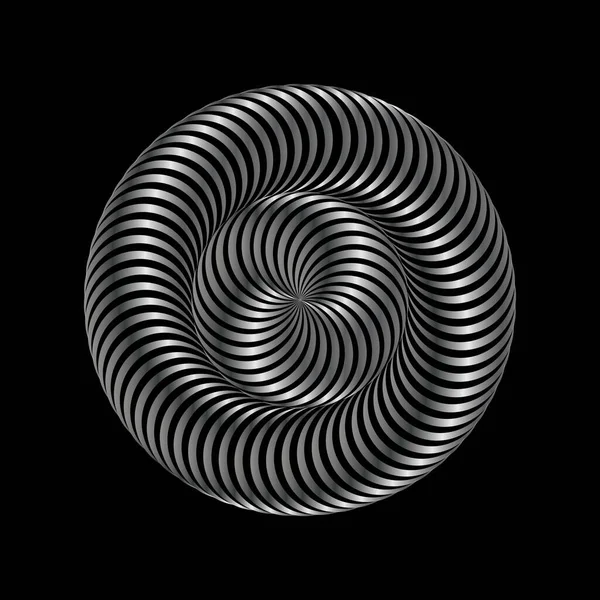 Крученые Градиентные Спирали Геометрия Тоннеля Линиями Абстрактный Технологический Круг Спирали — стоковый вектор