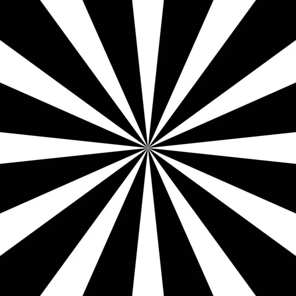 レトロなサンバーストベクトル背景 グランジデザインの要素 白黒の背景 — ストックベクタ