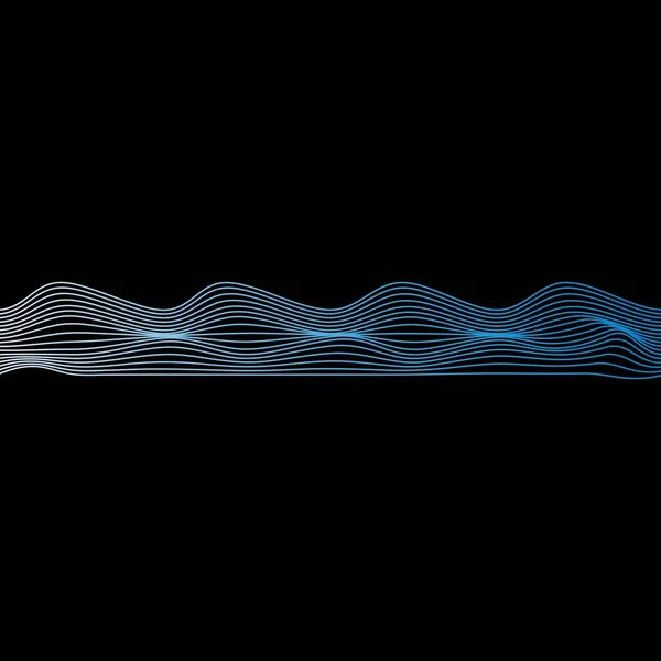 Ουράνιο Τόξο Κύματα Γραμμή Σύνορα Πρότυπο Πανό Τελευταία Τεχνολογία Ηχητικές — Διανυσματικό Αρχείο