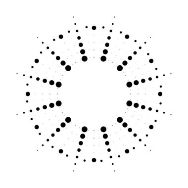 Havai fişekler. Klasik güneş patlaması. Patlayan güneş ışınları. Logotype ya da harf tasarım elemanı. Radyal günbatımı ışınları. Vektör illüstrasyonu.