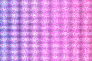 Yarı ton solgunluk mozaik arkaplan, vektör retro neon disko bayrak şablonu.