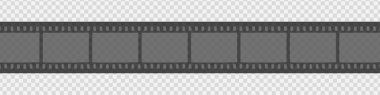 Eski eski kaset video filmleri, Grunge klasik film şeridi fotoğraf çekimi için, Vektör illüstrasyonu.