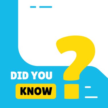 Trivia Günü Tasarım Arkaplanı, Soru İşareti Gerçekleri 'ni biliyor muydun?