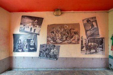 Cape Town, Güney Afrika - 31 Ağustos 2022: Bo-Kaap, Cape Town 'da eskiden parlak renkli evleriyle bilinen bir bölge.