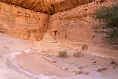 Jabal Ithlib, Al Diwan, Hegra 'da çölde antik kum taşı oluşumu, Suudi Arabistan' ın UNESCO zengin kültürel mirasının kanıtı.