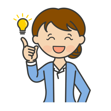 Ampul vektör çizimi fikri olan mutlu kadın.