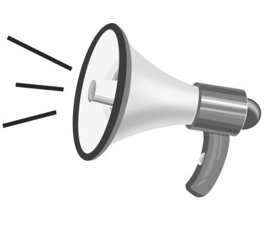 megafon ses simgesi izole vektör illüstrasyon tasarımı