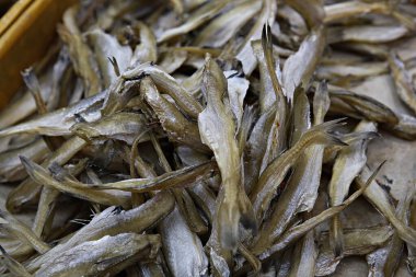 Kurutulmuş balığa yaklaş.