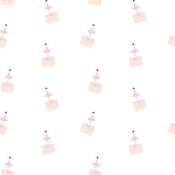Balerin vektör desenli müzik kutusu, arka plan, duvar kağıdı, baskı, tekstil, kumaş, ambalaj kağıdı, ambalaj tasarımı