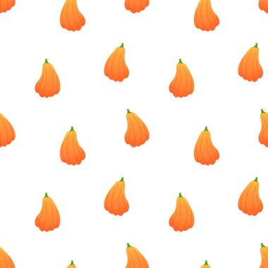 Pumpkins vektör kusursuz desen. Geçmişi, ambalaj kağıtları. Vektör illüstrasyonu