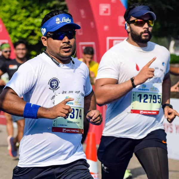 New Delhi India Жовтня 2022 Веданта Делі Half Marathon Racing — стокове фото