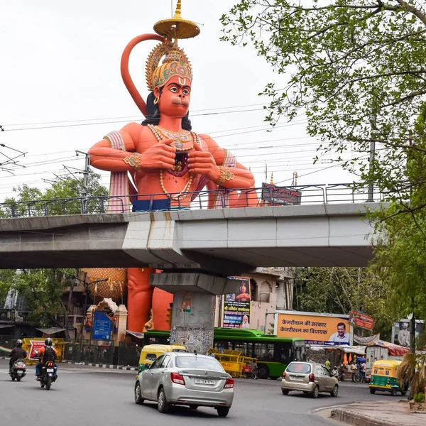 Νέο Δελχί Ινδία Ιουνίου 2022 Μεγάλο Άγαλμα Του Κυρίου Hanuman — Φωτογραφία Αρχείου