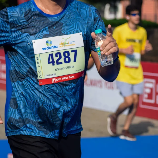 New Delhi Inde Octobre 2022 Vedanta Delhi Demi Marathon Course — Photo
